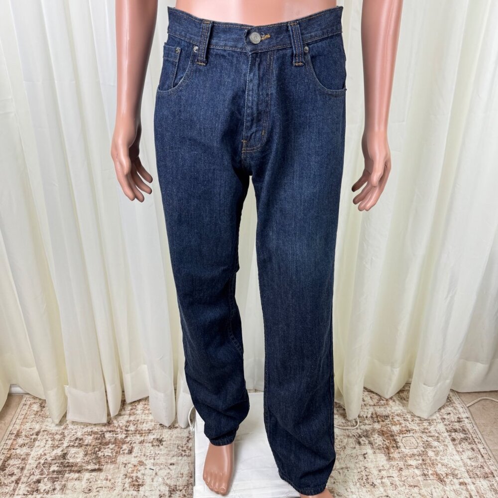 Enyce Jeans Men’s Sz 36x34 Dark Wash Denim Pants Straight Leg Hip Hop Streetwear